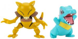 Jazwares PokÃ©mon Battle Figure 2-Pack Totodile & Abra 5 cm