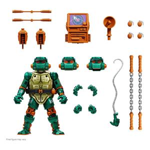 Super7 Teenage Mutant Ninja Turtles Ultimates! Figure - Warrior Metalhead Michelangelo