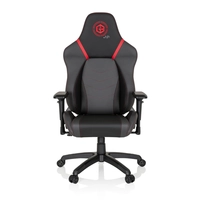 Hjh OFFICE Gamebreaker Polarys - Gamestoel, Kunstleder, Grijs / Rood