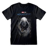 Moon Knight - Logo Unisex Small T-Shirt - Black