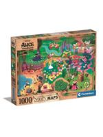 Clementoni Puzzle 1000 Pieces Story Maps Alice in Wonderland Boden