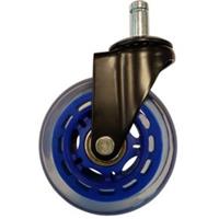 lcpower LC-Power LC-CASTERS-7DB-SPEED bureaustoelonderdeel Blauw Kunststof, Rubber Zwenkwielen