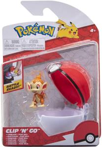 Jazwares Pokémon Clip'n'Go Poké Balls Wave 12 Chimchar & Poké Ball