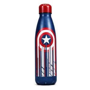Half Moon  Bay Marvel: Captain America Shield Metal Water Bottle