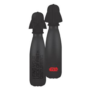 Half Moon  Bay Star Wars: Darth Vader Metal Water Bottle with 3D Lid