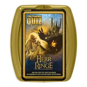 Winning Moves - TOP TRUMPS Quiz - Herr der Ringe - Herr der Ringe Fanartikel - Alter 8+ - Deutsch