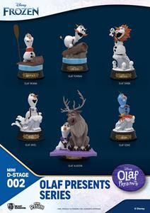 Beast Kingdom Toys Frozen Mini Diorama Stage Statues 6-pack Olaf Presents 12 cm