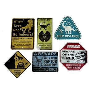 Factory Entertainment Jurassic World Mini Replica Warning Signs