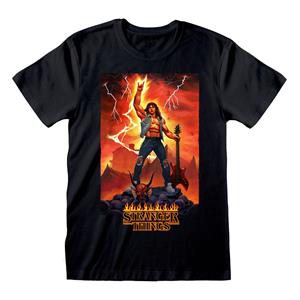 Stranger things Print-Shirt »Stranger Things T-Shirt Eddie Rocks Schwarz GRÖSSE M-L-XL-XXL NEU TOP«