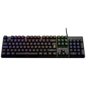 surefiregaming Surefire Gaming KingPin M2 Kabelgebunden, USB Gaming-Tastatur Beleuchtet, Multimediatasten Deutsch,