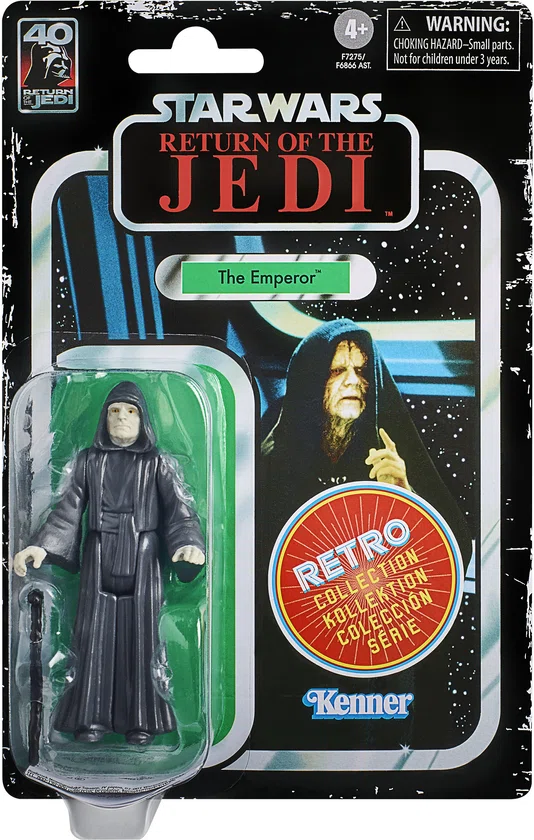 Disney Hasbro Star Wars Actiefiguur The Emperor 10 cm Episode VI Retro Collection Multicolours