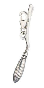 Carat Shop Harry Potter Sterling Silver Nimbus 2000 Broomstick Clip on Charm