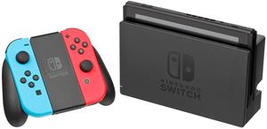 Switch 32GB [nieuwe editie 2019 incl. controller roodblauw] zwart - refurbished