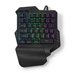 NEDIS Bedraad Gaming Toetsenbord / USB Type-A/ Membrane Toetsen / RGB /