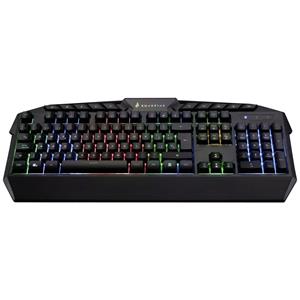 Verbatim SureFire KingPin RGB Gaming Multimedia Keyboard QWERTY Spanish Gaming-toetsenbord Kabelgebonden Verlicht QWERTY, Spaans Zwart