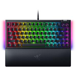 Razer BlackWidow V4 75% gaming toetsenbord RGB leds, TKL, Doubleshot ABS, hot swap