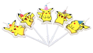 Pokémon 5 Pikachu Verjaardagskaarsen — Multiverpakking
