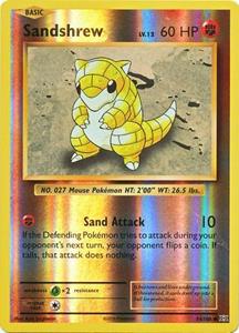 Pokémon Sandshrew - 54/108 - Common Reverse Holo