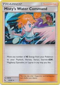 Pokémon Misty's Water Command Holo Rare - 63/68 // Pokemon Kaarten (Hidden Fates)