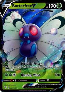 Pokémon > Butterfree  V - 001/189 //  kaart (Darkness Ablaze)