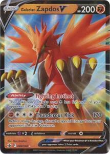 Pokémon > Galarian Zapdos V - 080/198 //  kaart (Chilling Reign)