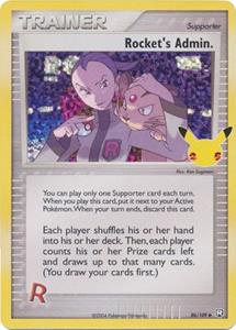 Pokémon Rocket's Admin Trainer Holo Rare - 86/109 //  kaart (Celebrations)
