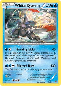 White Kyurem Holo Rare - 21/124 // Pokemon Kaarten (Fates Collide)