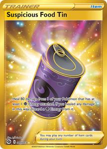 Pokémon Suspicious Food Tin (Gold Secret Rare) - 080/073 //  kaart Gold
