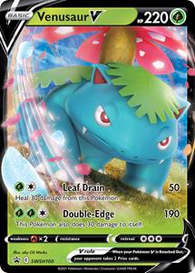 Venusaur V - SWSH100 //  kaart (Sword & Shield Promo)