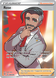 Pokémon Rose Full Art Trainer - 189/189 //  kaart (Darkness Ablaze)