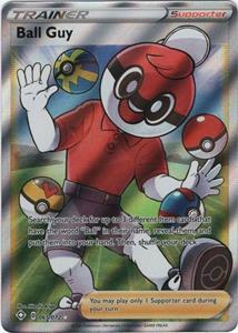 Pokémon Ball Guy Full Art Trainer - 065/072 //  kaart (Shining Fates)