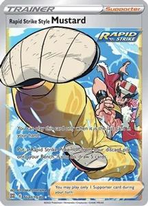 Pokémon Rapid Strike Style Mustard - TG27/TG30 - Ultra Rare //  kaart (Brilliant Stars)