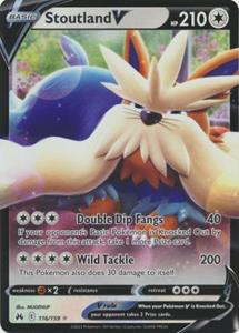 Pokémon Stoutland V - 116/159 - Ultra Rare /  kaart (Crown Zenith)