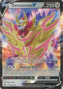Pokémon Zamazenta V - 098/159 - Ultra Rare /  kaart (Crown Zenith)