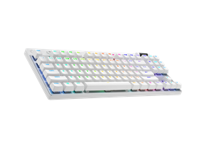Logitech G PRO X TKL LIGHTSPEED-gamingtoetsenbord - White Brits-Engels (Qwerty) Voelbaar