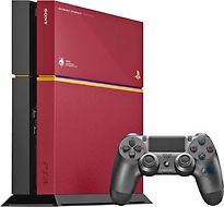 Sony PlayStation 4 500 GB [Limited Edition Metal Gear Solid V - The Phantom Pain incl. draadloze controller, zonder game] roodzwart - refurbished