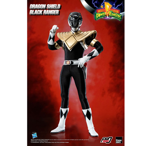 Threezero Power Rangers FigZero Dragon Shield Black Ranger