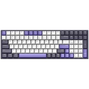 Iqunix F97 Lavandin Wireless Mechanical Keyboard gaming toetsenbord RGB leds, 96%, Hot-swappable, PBT, 2.4GHz | Bluetooth 5.1 | USB-C