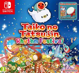 Bandai Namco Taiko No Tatsujin Rhythm Festival + Taiko Drum Set