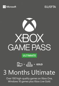 Microsoft Studios Xbox Game Pass Ultimate– 3 Month Subscription (Xbox One/ Windows 10)