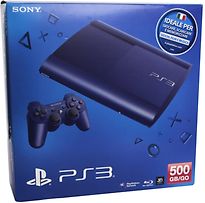 PlayStation 3 super slim 500 GB [incl. draadloze controller] blauw - refurbished
