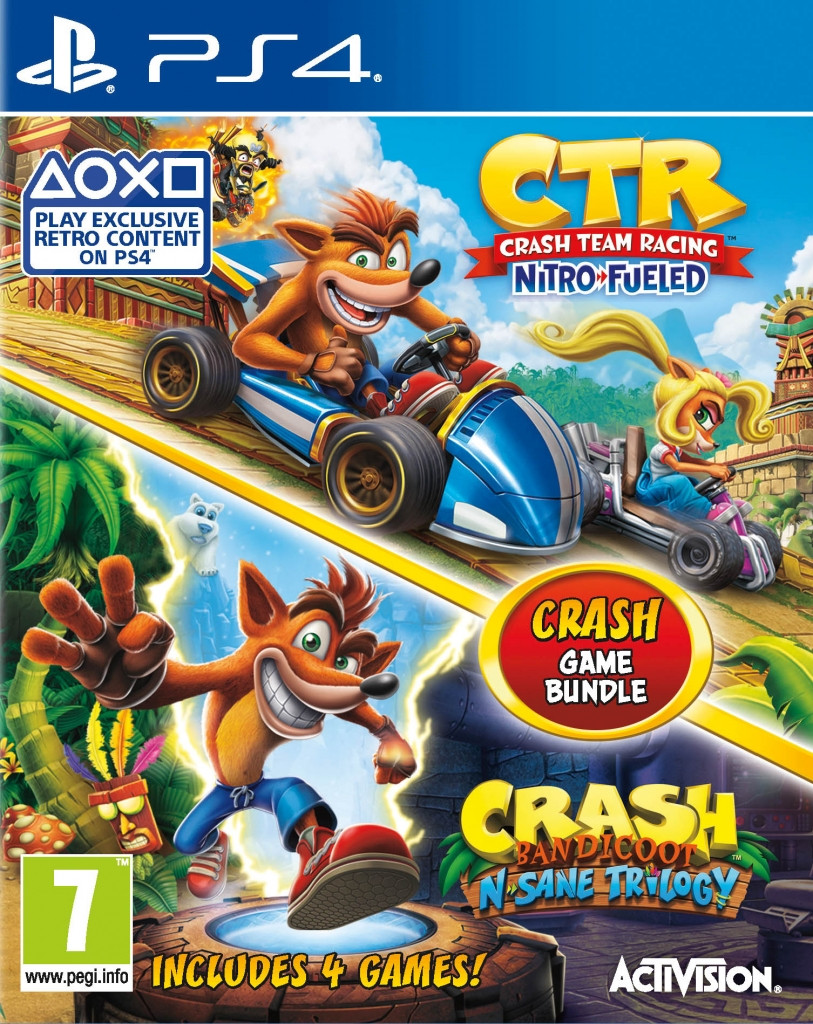 Activision Crash Team Racing Nitro-Fueled + Crash Bandicoot N'Sane Trilogy Bundle