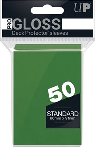 Ultra Pro  Deck Protector Sleeves Donkergroen (Gloss) (50 stuks)