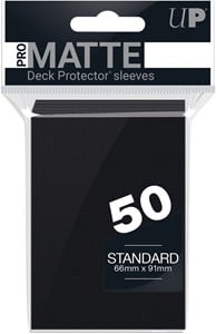 Ultra Pro  Deck Protector Sleeves Zwart (Matte) (50 stuks)