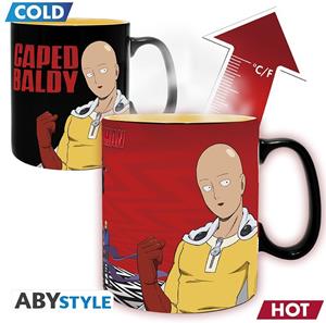 Abystyle One Punch Man Heat Change Mug - Saitama & Garou