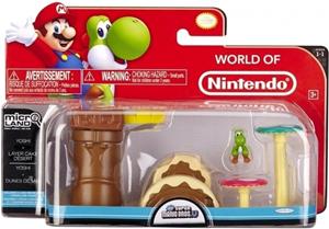 Jakks Pacific Super Mario Bros Microland Playset - Layer Cake Desert with Yoshi