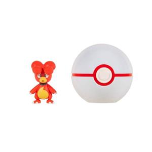 Jazwares Pokemon Figure - Magby + Premier Ball (Clip 'n' Go)