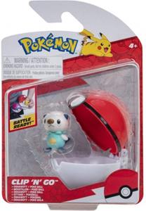 Jazwares Pokemon Figure - Oshawott + Poke Ball (Clip 'n' Go)