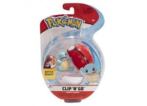 Jazwares Pokemon Figure - Squirtle + Poke Ball (Clip 'n' Go)