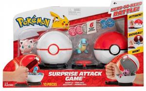 Jazwares Pokemon Surprise Attack Game - Squirtle & Jigglypuff